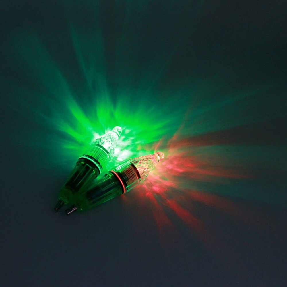 Fiskeri farverig lampe elektronisk lyspind førte natfiskeri fiskindsamling tiltrækker lampe attraktiv tiltrækker vandtæt