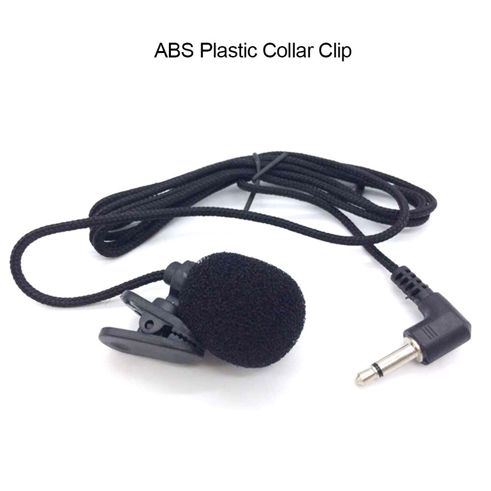 Microphon Mini Portable mic Clip-on Lapel Lavalier Microphone 3.5mm Jack Condenser Mic For Computer PC Laptop Loundspeaker: Plastic