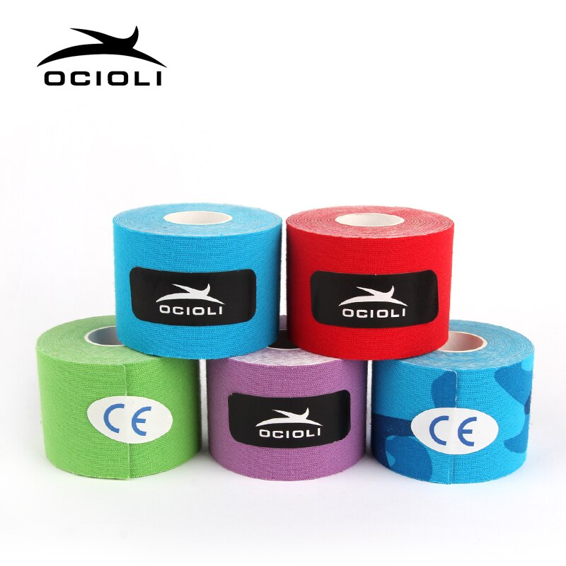 5cm * 5m Kinesiologie Tape Baumwolle Elastic Band Sport Band Rolle Pflege Knie Bandage Unterstützung Fitness kinesiologie Tape