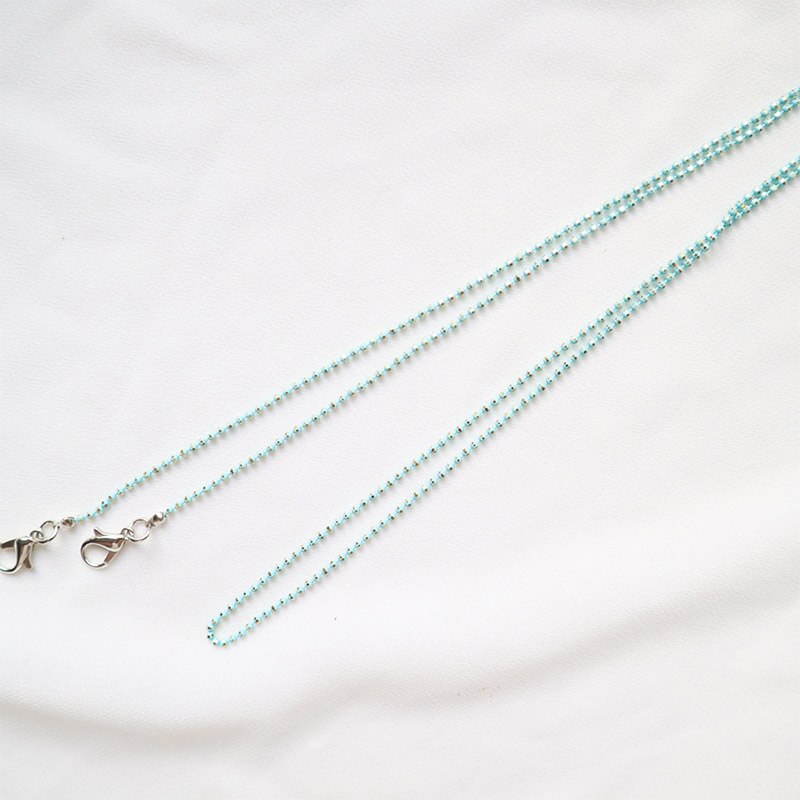 Chaînes de masquage de lunettes de soleil pour femmes, plusieurs chaînes de lunettes en cristal acrylique et perles, bijoux: 8