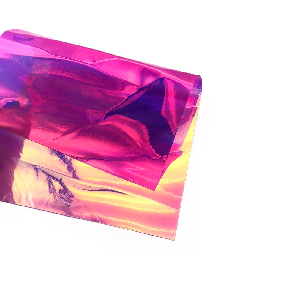 David accessories 30 x 100cm miroir magique en pvc transparent multicolore changeant de couleur pvc pvc transparent vinyle holographique ,1 yc 4441: 1064071014