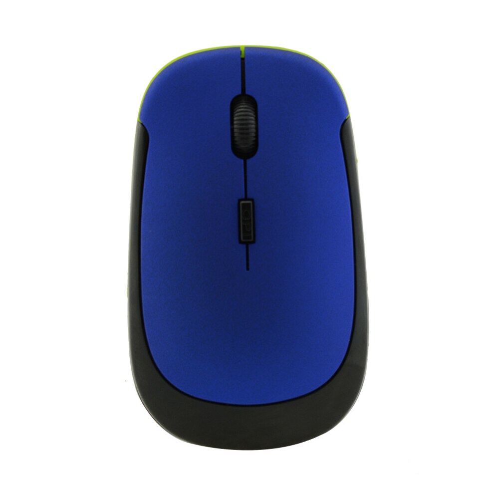 Wireless 2.4G Mouse Optical Gaming Office Mouse with USB Receiver Laptop PC Computer Ergonomic Mause Mice for Dell/Lenovo/ASUS: Blue