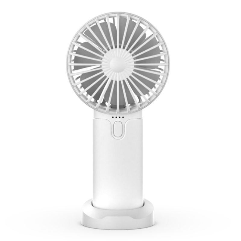 Summer Mini Cooler Handheld USB Portable Fan USB Rechargeable Fan Travel Outdoor Home Office Quiet Desk Fans: 2-A