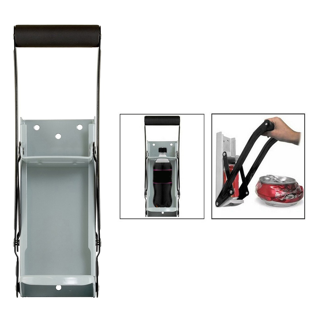 16oz. Aluminum Can Crusher & Bottle Opener Soda Can Compactor for Recycling