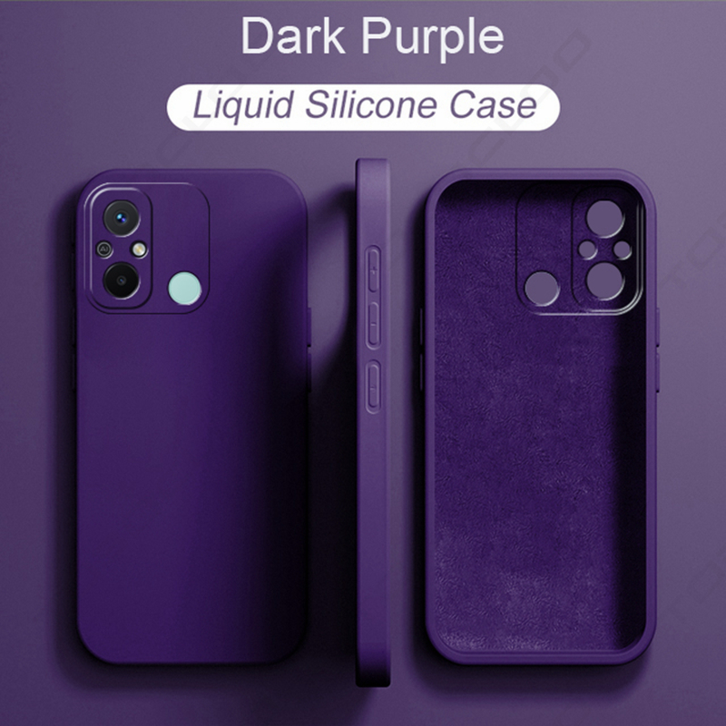 Luxe originele zachte hoes van vloeibaar siliconen voor xiaomi redmi 12c , redmi 12c red  mi 12c global version 12 c hoesje