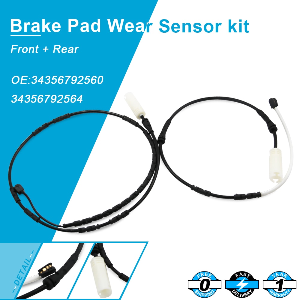 Remblokslijtage Sensor Kit Voor + Achter Fit Voor BMW E90 E92 E93 34356792560