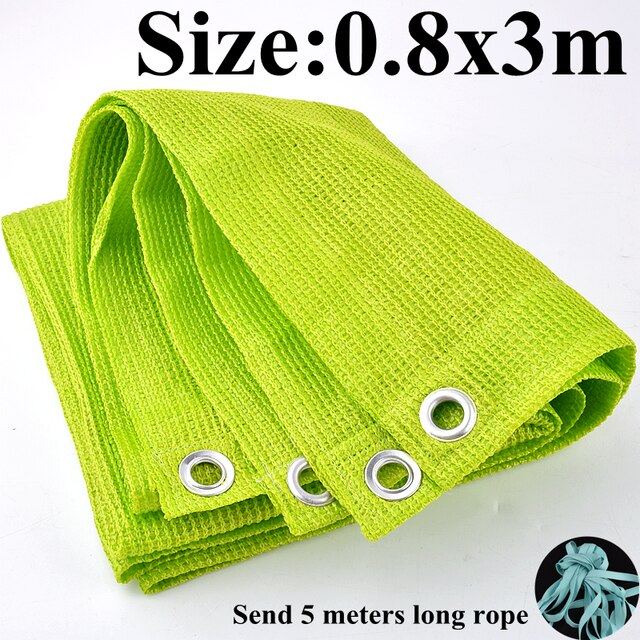 Filet d'ombrage Anti-UV vert, auvent d'extérieur, jardin, Patio, piscine, tente de Camping, filet d'ombrage pour plantes succulentes: 0.8x3m