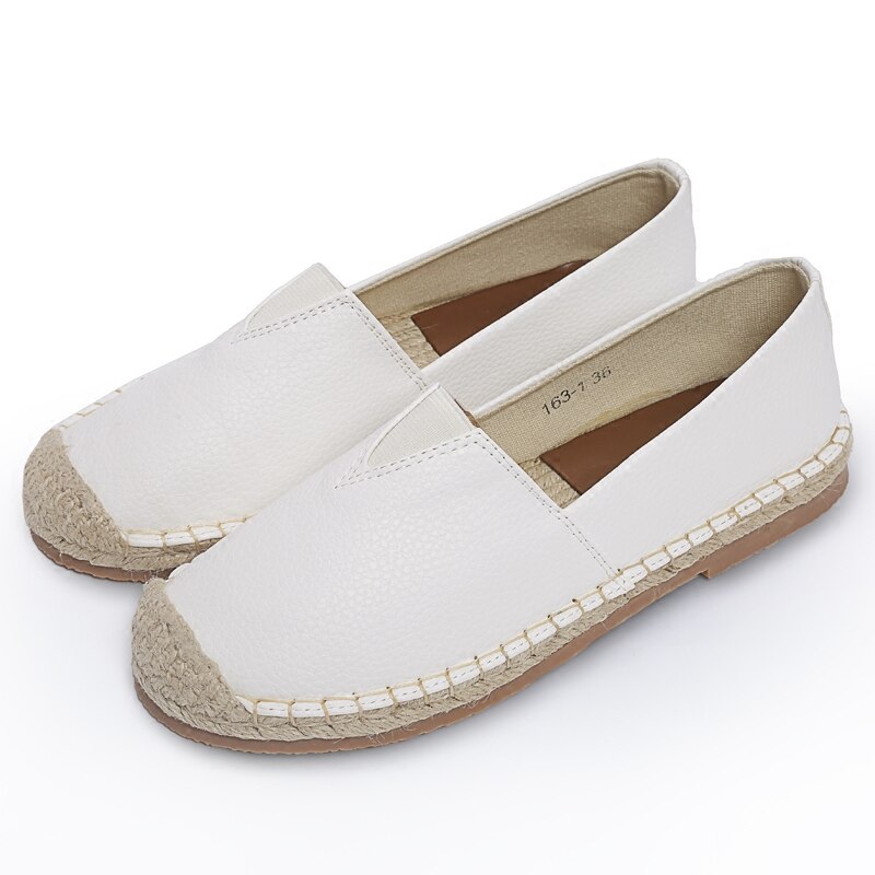 Bonitos zapatos informales de otoño para mujer, zapatos planos, mocasines blancos transpirables a la para mujer, zapatos antideslizantes de pescador, zapatos para conducir