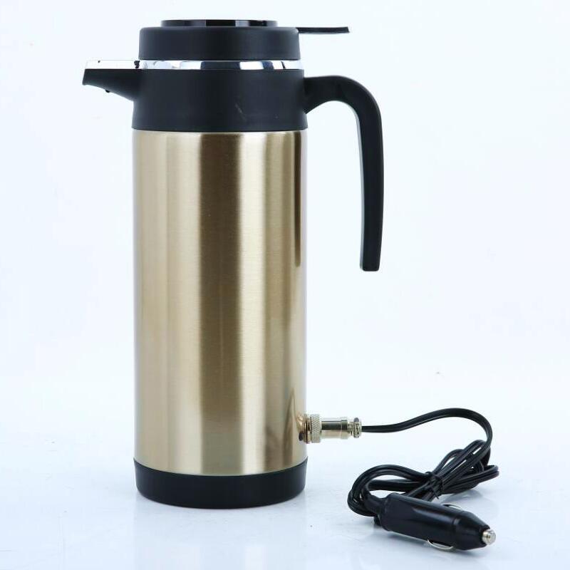 12V/24V Vehicle Water Boiling Electric Kettle Travel Truck Thermal Insulation Heating Cup Car Teapot Boiler Bottle 1.2L