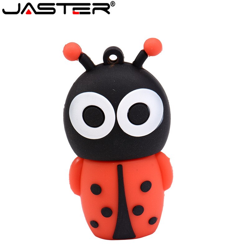 JASTER cute cartoonAnimal ladybugs usb 4GB 8GB 16GB 32GB 64GB pendrive USB Flash Drive gifty Stick Pendrive