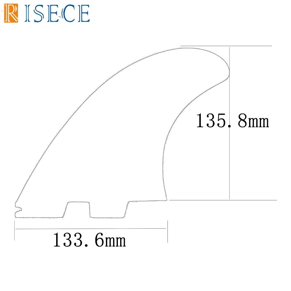 FCS II Large Twin Fins Set Up FCS 2 Solid Fiberglass Surfboard Fin 2PCS Per Set