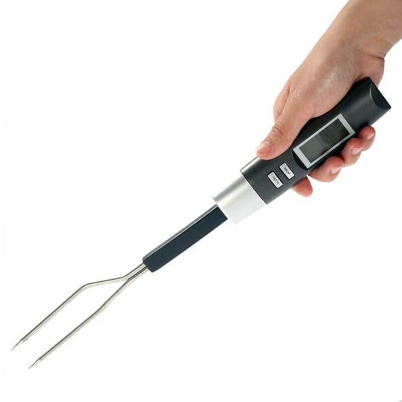 Digital Kitchen Food Cooking BBQ Meat Fork Thermometer Beef Turkey Steak Grilling Roasting Barbecue Temperature Alarm