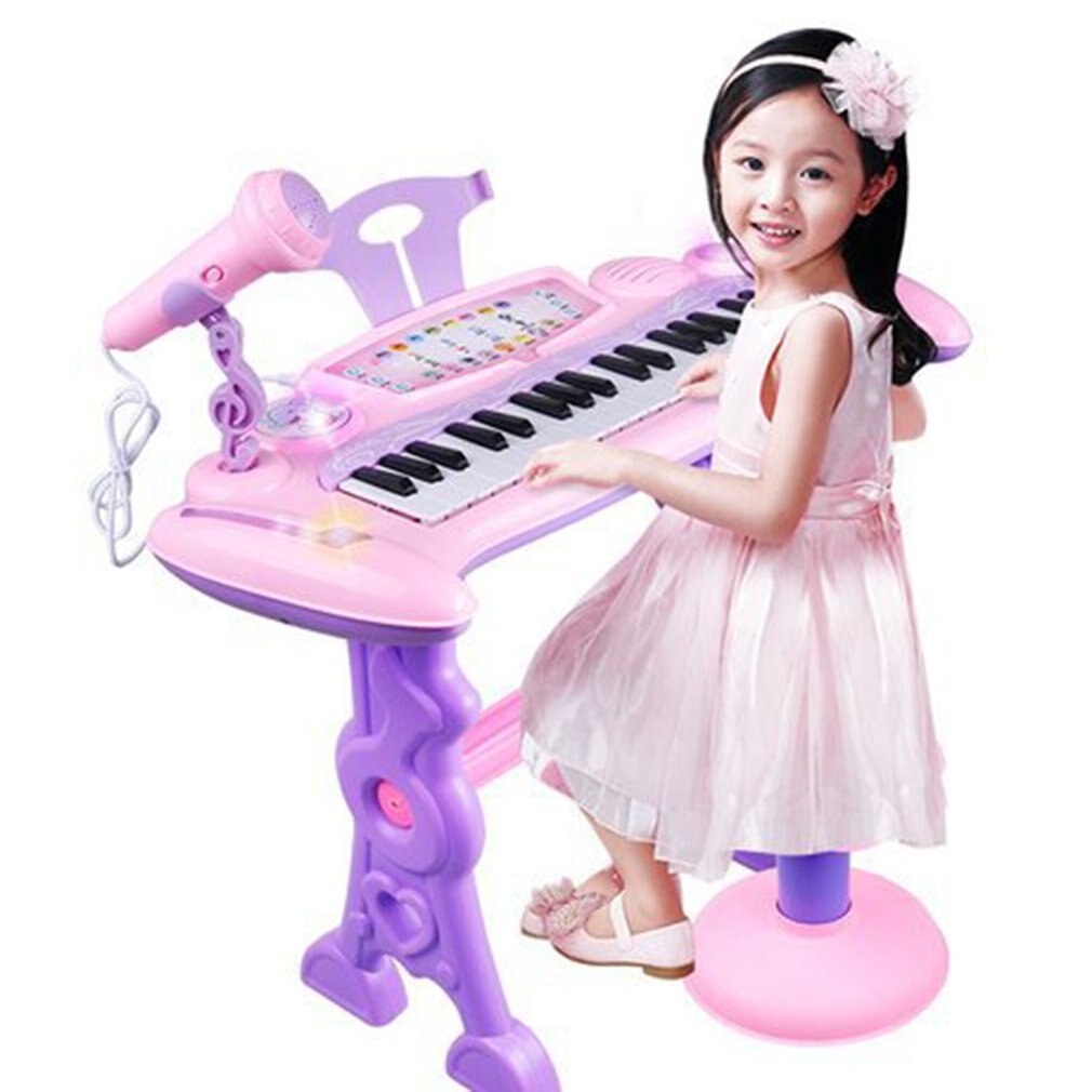 Kinderen 37 Belangrijke Elektronische Keyboard Piano Orgel Speelgoed Set Microfoon Muziek Spelen Kids Educatief Speelgoed Voor