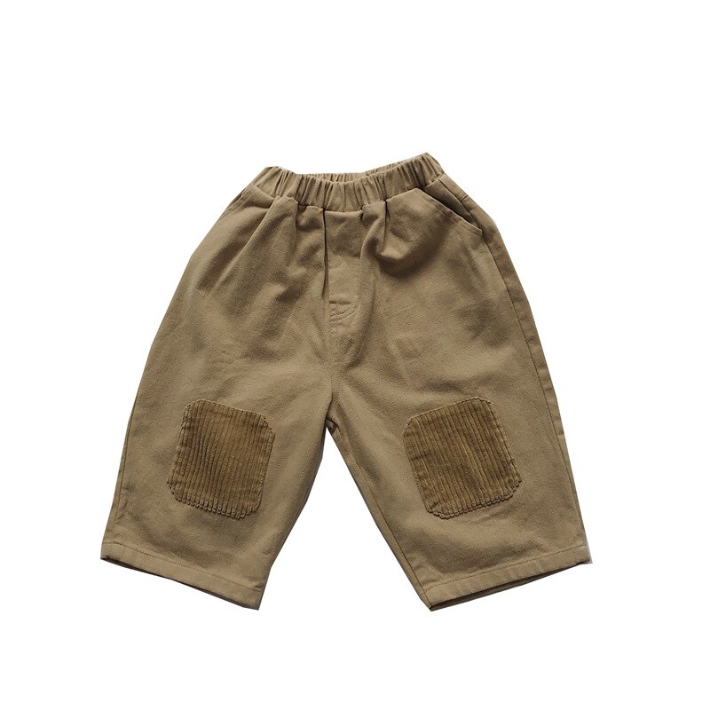 Hosen Knöchel Länge Elastische Taille Lose Solide Baumwolle Neue Komfortabel Niedlich Schöne Einfache Frühling Auutmn Kinder Unisex Kid