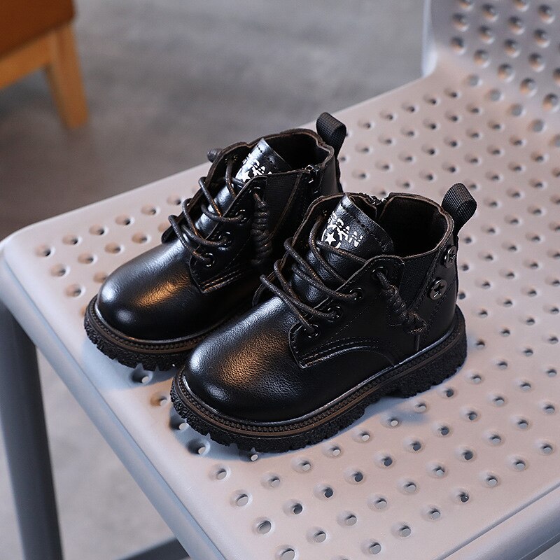 Cozulma Kinderen Korte Enkellaarsjes Voor Jongens Meisjes Martin Laarzen 1-6 Jaar Kinderen Herfst Winter Schoenen Baby Zachte zool Sneakers 21-30