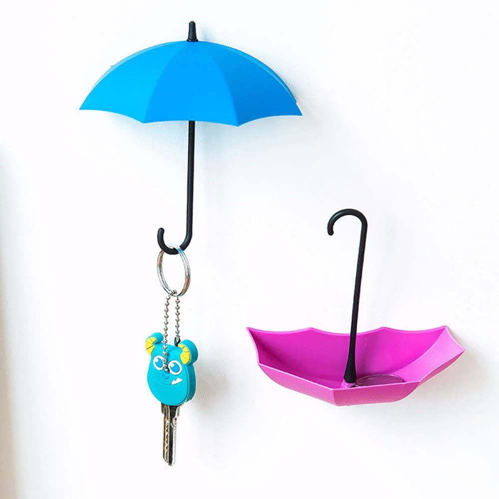 3- pack decoratieve kleine parapluhaak sleutelhanger wandhaak hanger organizer thuis keuken muur deurhaak duurzame gebruikshaken