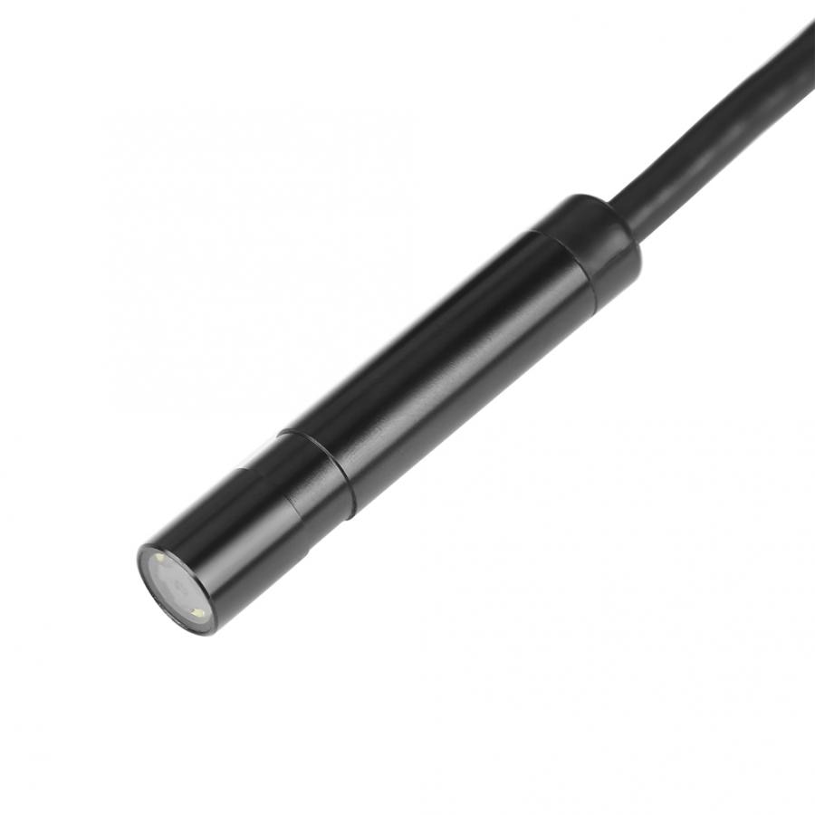1 unidad de endoscopio USB OTG negro de 5 metros con cámara impermeable de 2 megapíxeles para herramienta de inspección del coche de la tubería
