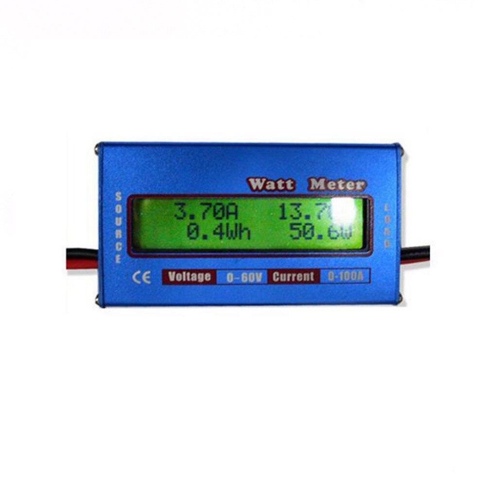 Digitale Watt Meter Hoge Nauwkeurigheid Power Analyzer Dc 60V 100A Rc Wattmeter Balance Spanning Batterij Checker W/backlight Lcd-scherm