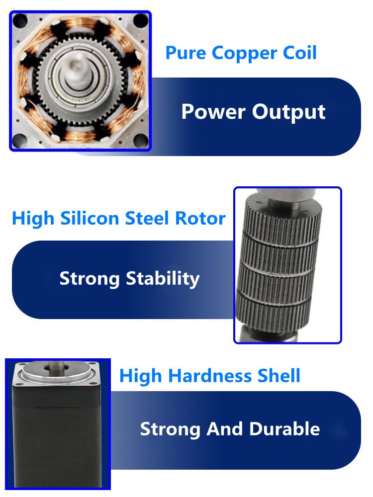 57 Stepping Motor 42 Small Motor Micro Two-phase Stepping Small Motor Slow Speed Silent Control Motor