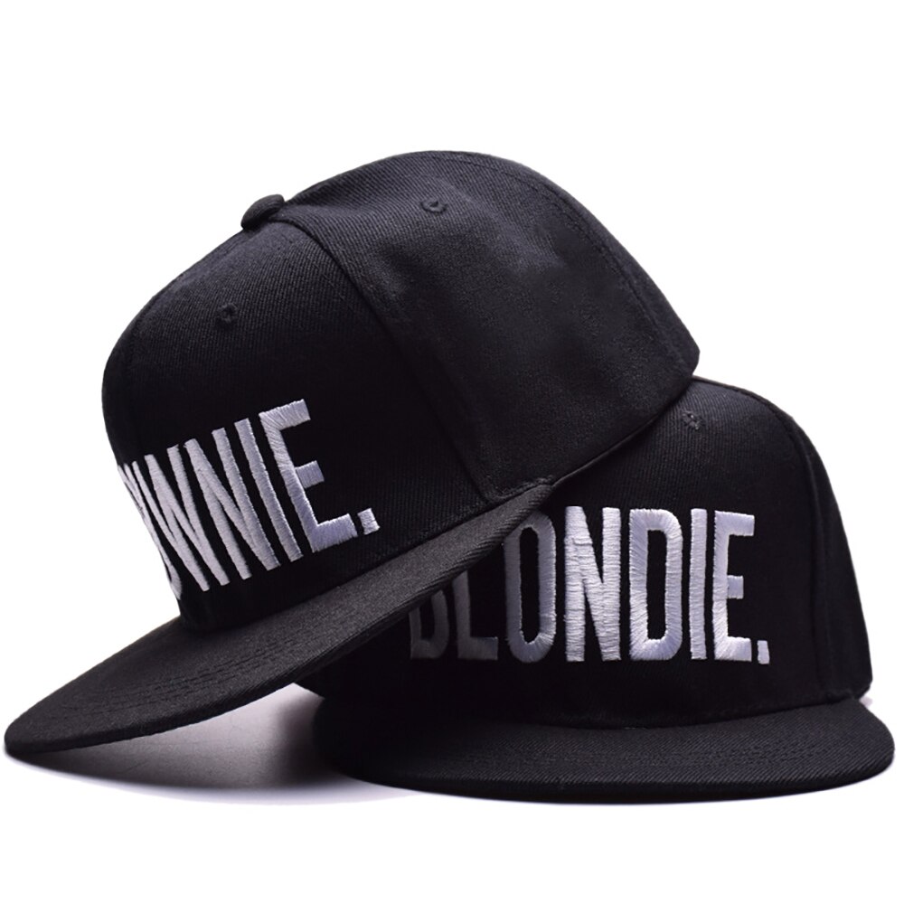 Zonnebrandliefhebbers hiphop pet blondie brownie letter flat brim hoed unisex baseball pet