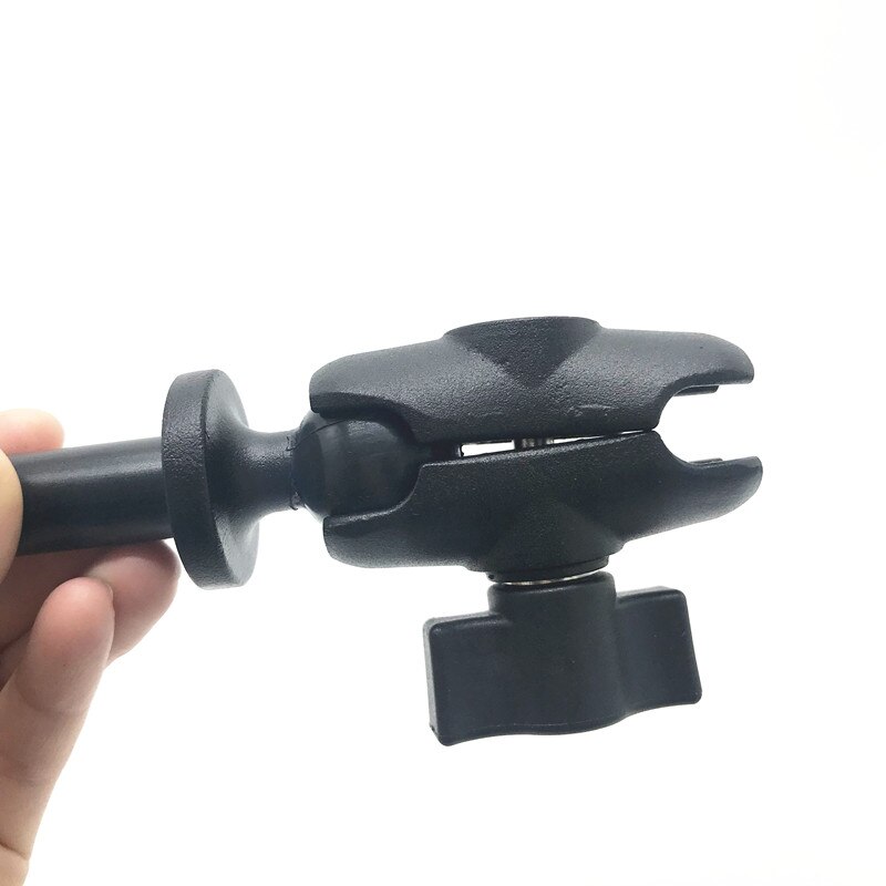 Lång förlängningsstolpe med 1- tum diameter kulländar dubbelarm för ramfästen för gopro actionkamera, för garmin gps