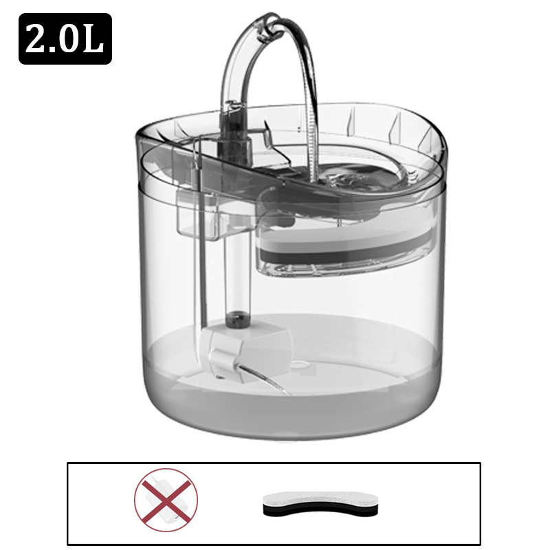 Fuente de agua con filtro automático para gato, dispensador inteligente de agua con Sensor de movimiento, silencioso, con grifo, bebedero: B-Cat Water Fountain