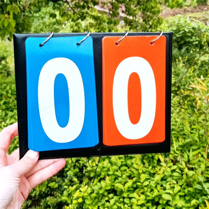 Portable basketball ball scoreboard football scoring board Metal frame balon de basketball accessories training clipboard: Two digits