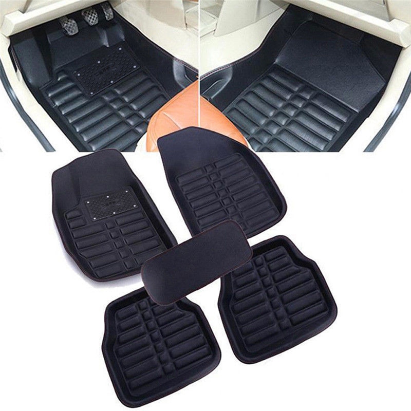 5PCS car floor mats Universal Car Auto Floor Mats Anti-Slip Mat Floor Liner Front&Rear Carpet Mat firm soft car accessories
