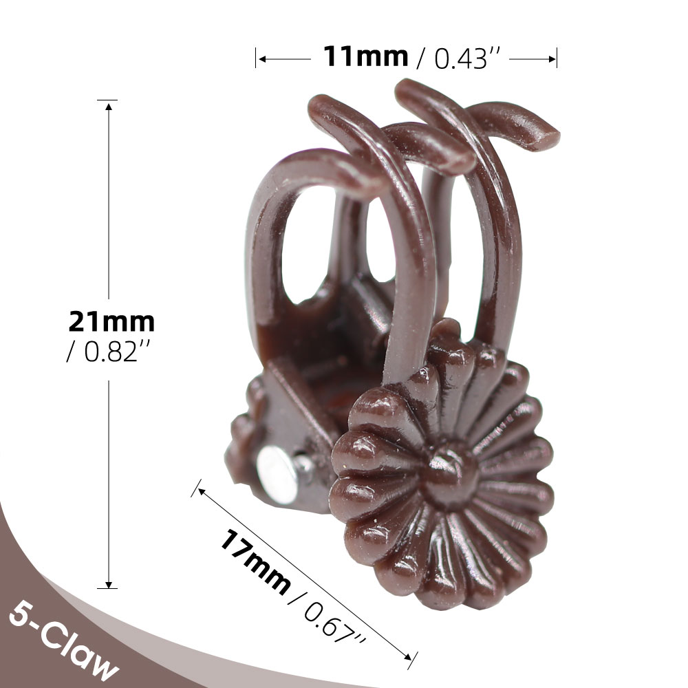 10-200PCS Plastic Plant Support Clips Orchid Stem Clip for Vine Support Vegetable Flower Tied Bundle Branch Clamping Garden Tool: 4XL / Brown