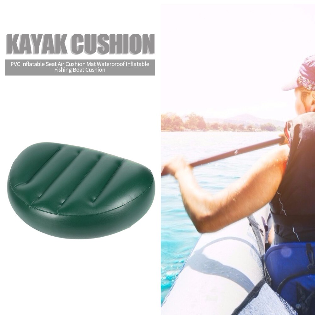 Draagbare Pvc Groen Kajak Opblaasbare Zitkussen Outdoor Water Sport Tool Kajak Opblaasbare Zitkussen Outdoor Water Sport