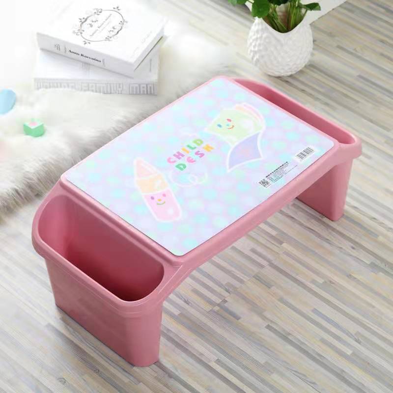 Plastic Study Table for Kids Toddlers Baby Desk with Holder Organizer Portable Laptop Desk Durable Safe Material for Children