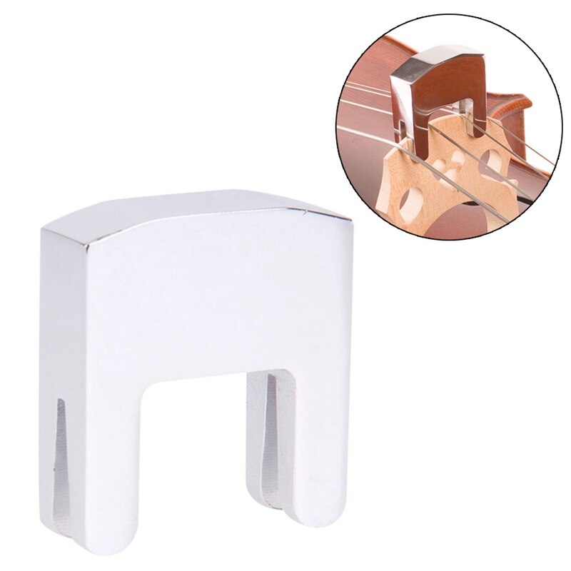 Zilveren metalen cello oefendemper voor cello snaarinstrumenten
