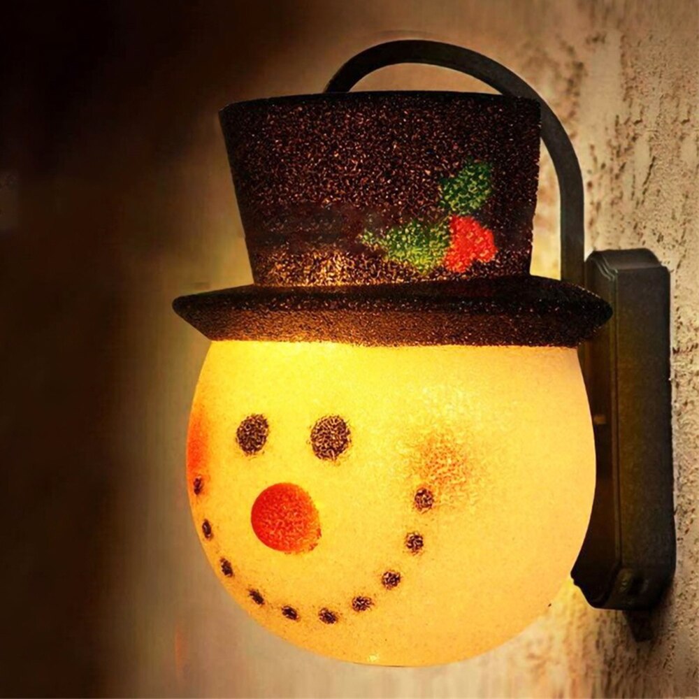Applique murale de noël en forme de bonhomme de neige, modèle 2022, abat-jour en forme de pingouin, luminaire décoratif d&#39;intérieur