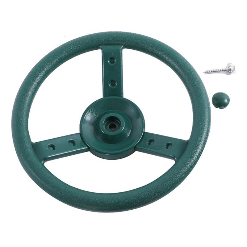 10 inch Kids Plastic Steering Wheel Children Playhouse Jungle Gym Climbing Frame Playground Playset Accessories