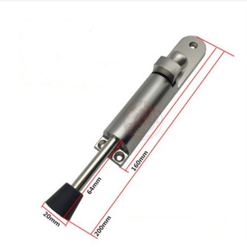 Rvs Telescopische Deur Stopper Zilver Lente Geladen Stap-Op Deur Houder Deur Stopt Voor Huishoudelijke Hardware
