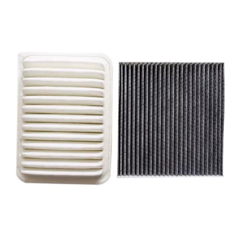 2 uds. De filtro de aire de motor y filtro de aire de cabina para Toyota Corolla Yaris Matrix 17801-21050 87139-YZZ0 87139-50100