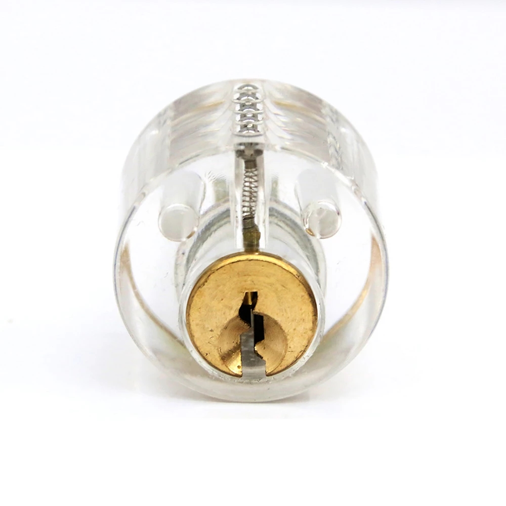 CHKJ Transparent Visible Lock Cutaway Mini Practice View Padlock Training Skill Pick For Locksmith Supplies Hardware With 2 Keys