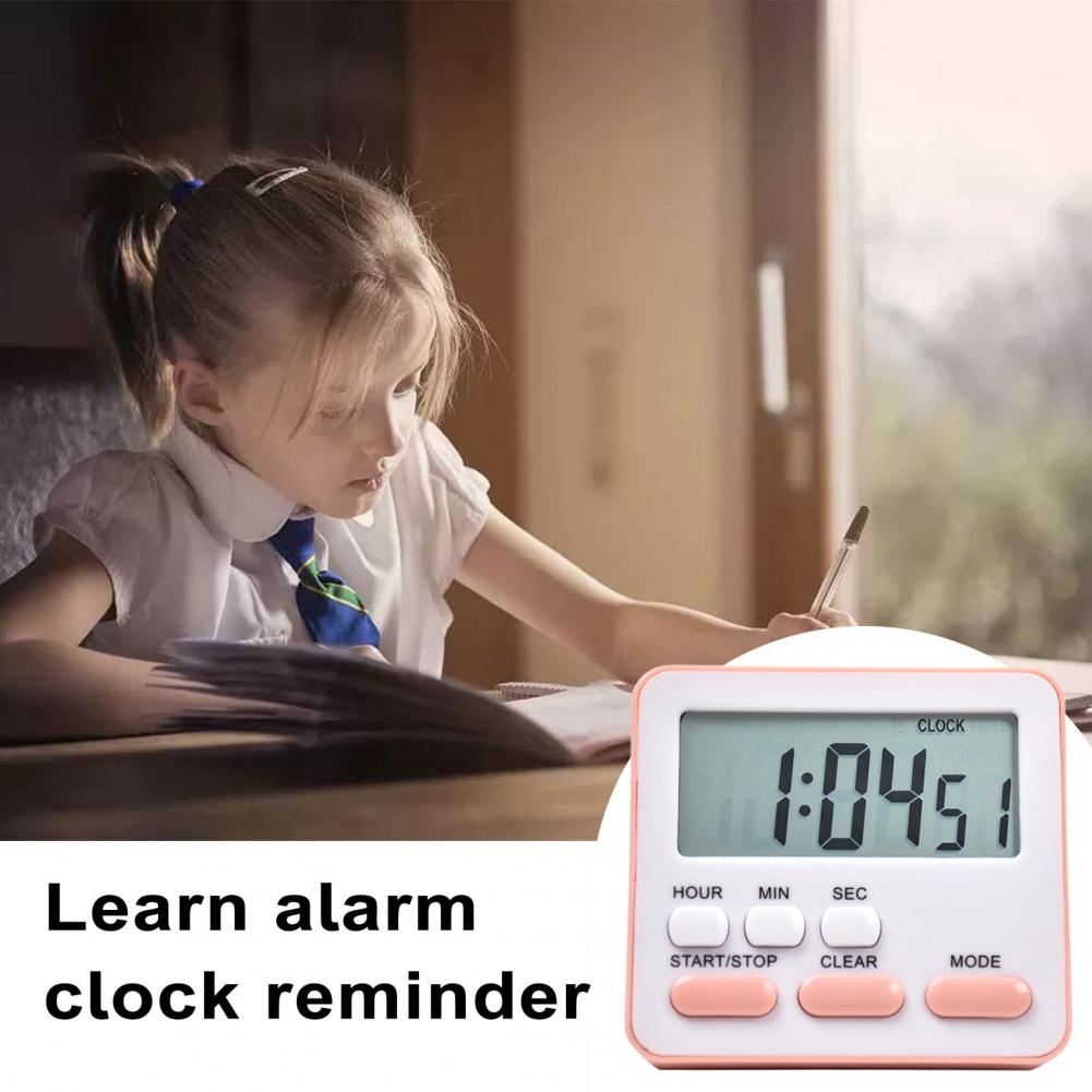 Digital Alarm Clock Magnetic Attraction On Fridge Oven Timer For Student Time Manager Small Multifunctional Cooking Timer