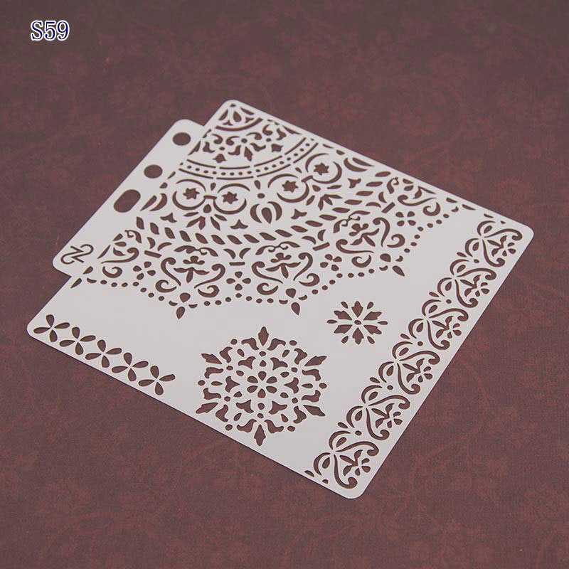 Jul snöflinga rådjur gör själv lager stenciler mall för väggmålning scrapbooking stämplingshantverk: S59