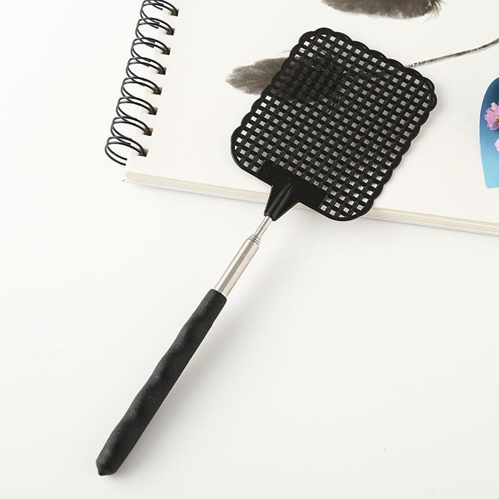 Tapette à Mouches En Cuir Avec Poignée Bois - Lot De 2, 49,5 Cm - Efficace Contre Mouches, Moustiques, Abeilles