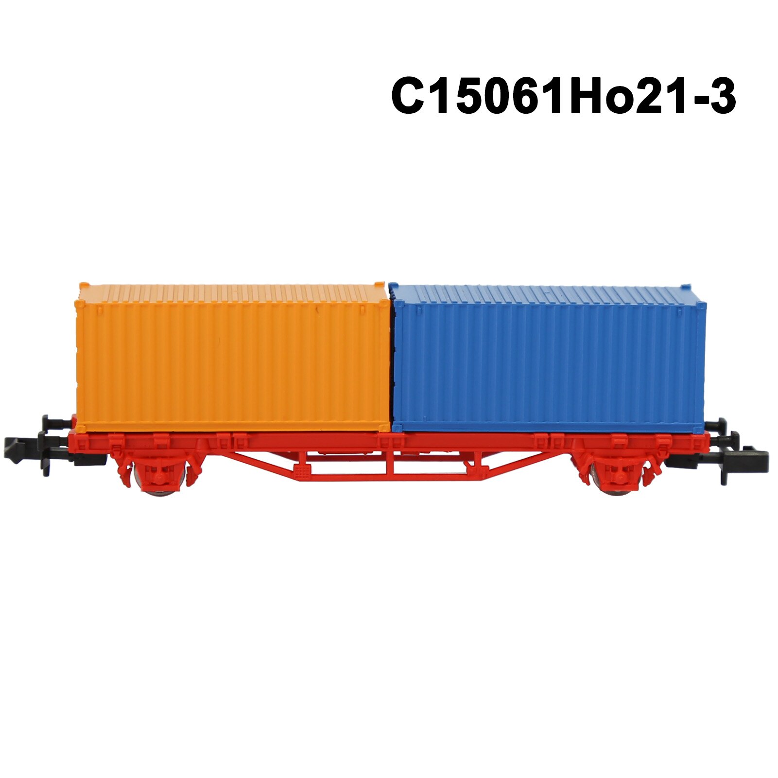 1 Set N Scale 1:160 Flat Car with 40' 20' Container Model Railway Wagons Freight Car C15061: C15061Ho21-3