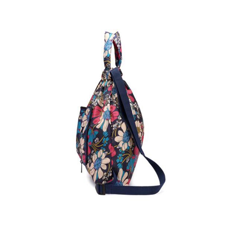 Grote Capaciteit Opvouwbare Koord Rugzak Schouder Wandelen Rugzak Opslag Drawsting Zak Bloem Zakken Vrouwelijke