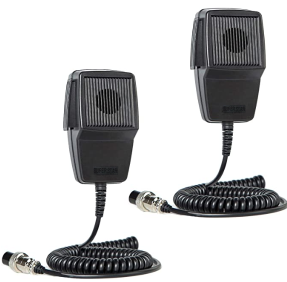 CB-507 Microphone 4 Pin Connector Mobile Radio Speaker For Cobra Uniden Galaxy Car CB Radio Two Way Radios with 29NW Cb Radio: 2pcs