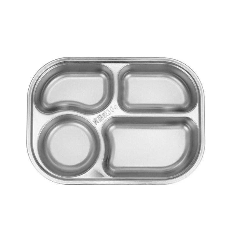Sections Dinner Plates for Adults Kids Picky Eaters Campers and Portion Control Mes Trays Household Kitchen Restaurant: 4