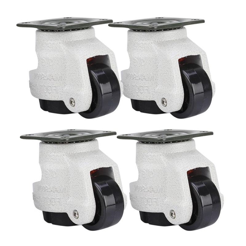 4 Pcs Retractable Leveling Casters Industrial Machine Swivel Caster Castor Wheel for Office Chair Trolley 330 Lbs Capacity GD-40