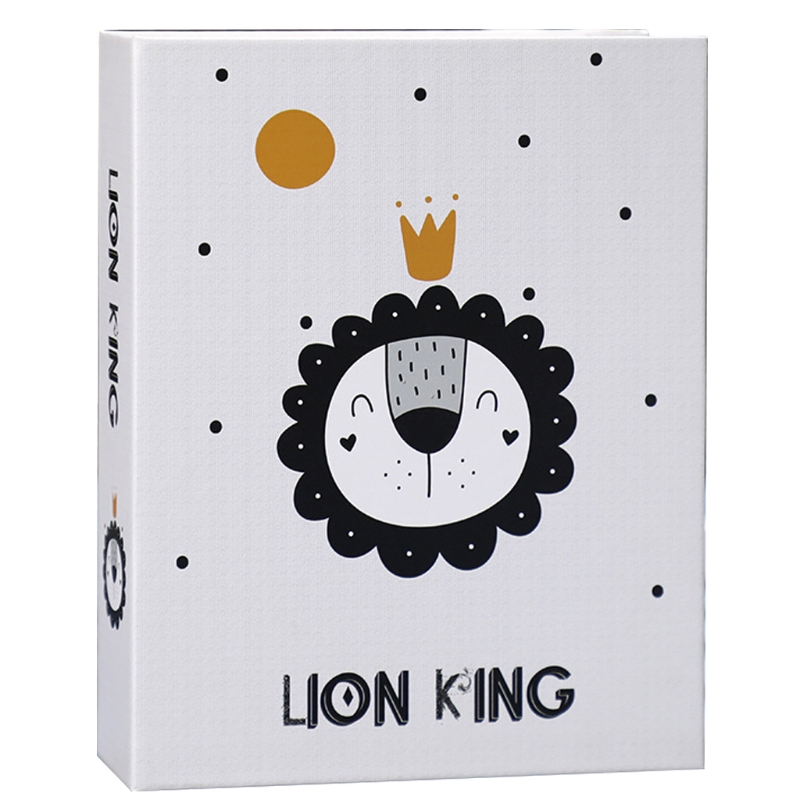 Cartoon Print 7" Photo Album 100 Photos Memory Books Horizontal and Vertical Portable Family Photo Scrapbook Album Home Retailsa: The lion king