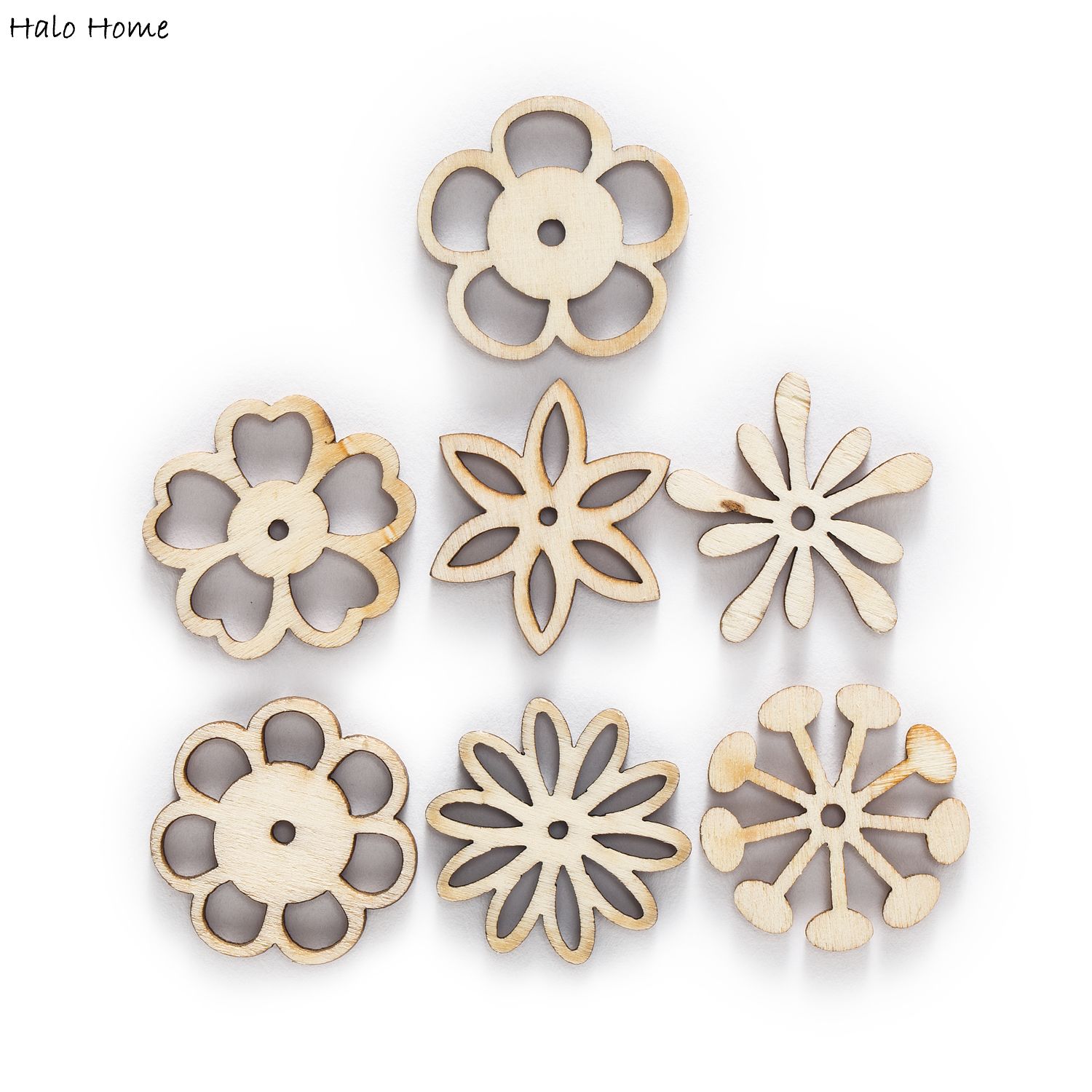 Cadeau,Punaise tableau20 pièces or coloré fleur métal Brads Scrapbooking décoration