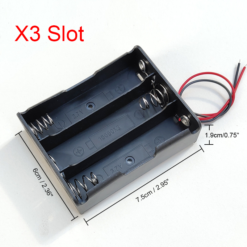 18650 Powerbank Case - 1-4 Slots DIY Batterijhouder Container met Draadpen: groen