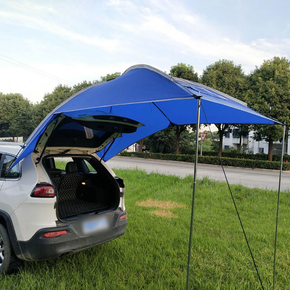 Toldo trasero de coche para exteriores, tienda impermeable, toldo ultraligero, sombrilla para acampar, para coche y SUV