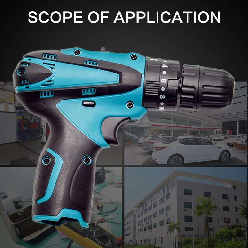 12V Electric Drill Cordless Screwdriver Lithium Battery 32N.m Torque Mini Drill Cordless Screwdriver Power Tools Cordless Drill